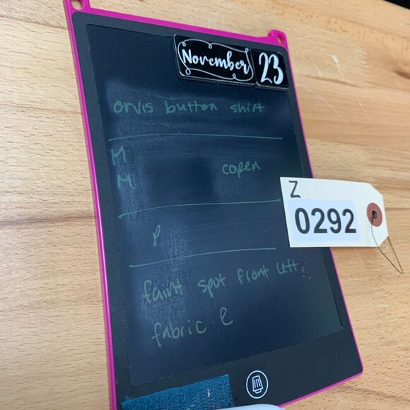 Orvis Woven Tech Shirt Mens M Medium Copen Blue Pocket Button Up Plaid - Picture 11 of 12